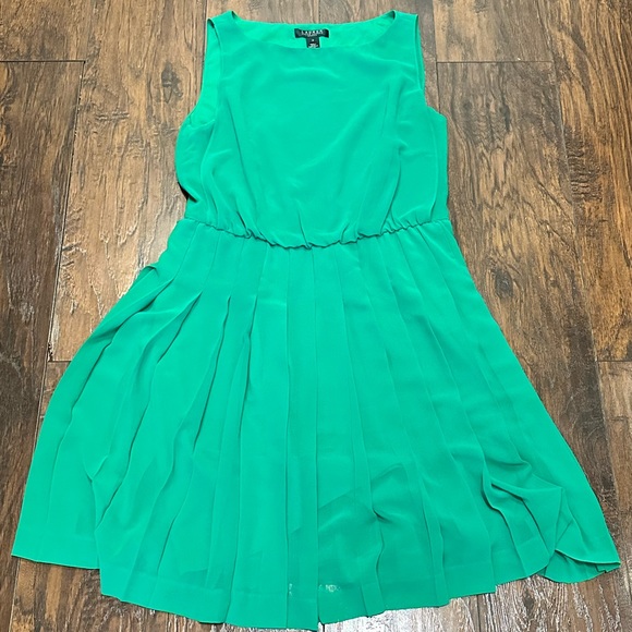LAUREN Ralph Lauren Pleated Mini Dress size 12 - Picture 1 of 10